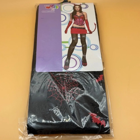Spider Web and Bat Halloween Tights 🍁3 for $15 - Picture 2 of 4